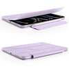 For iPad Pro 12.9 2022 / 2021 / 2020 Fixed Buckle Magnetic Deformation Leather Tablet Case(Purple)