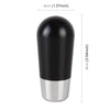 Universal Car Small Ellipsoid Resin + Carbon Fiber Metal Gear Shift Knob (Black)
