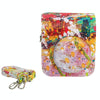 For FUJIFILM instax mini 12 Painted Full Body Leather Case Camera Bag with Strap(Abstract Painting)