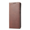 For Samsung Galaxy A70 Calf Texture Magnetic Horizontal Flip Leather Case with Holder & Card Slots & Wallet(Brown)