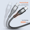 ENKAY 3-in-1 6A USB to Type-C / 8 Pin / Micro USB Multifunction Fast Charging Cable, Cable Length:1m(Grey)