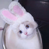 Cat Rabbit Ears Headwear, White, One Size
