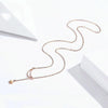 Star Moon S925 Sterling Silver Rose Gold Plated Necklace