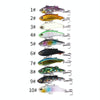 HENGJIA 4cm 4g Submerged Trembler Swimming VIB Luya Fish Bait Microbe Warbler Fake Bait(2)