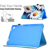 For Samsung Galaxy Tab S6 Lite T610 Sewing Pen Slot Leather Tablet Case(Sunflower)