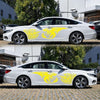 2 PCS/Set D-498 Pterosaur Spitfire Pattern Car Modified Decorative Sticker(Yellow)