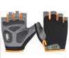 Cycling Shock Absorbing Anti-Slip Gloves Fitness Weight Lifting Training Half-finger Gloves, Size:L(Black+Orange)