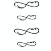 10 PCS Classic Black  Waterproof Temporary Tattoo Sticker(HC-53)