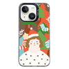 For iPhone 13 Christmas Series PC Full Coverage Pattern Phone Case(CK062 Black)