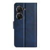 For Asus Zenfone 9 Dual-side Magnetic Buckle Horizontal Flip Leather Phone Case(Dark Blue)