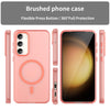 For Samsung Galaxy S23+ 5G MagSafe Frosted Translucent TPU + PC Full Coverage Phone Case(Red)