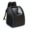 Pet Carrier Backpack, Breathable Cat Dog Carrier, Black/Blue, Holds 6kg