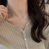 Ladies Light Luxury Bowknot Necklace Clavicle Chain, Specification:XL1606