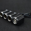 Car Cigarette Lighter Socket Splitter Dual USB Port Car Charger 3-Way Adapter