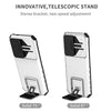 For Samsung Galaxy S25+ 5G Stereoscopic Holder Sliding Camshield Phone Case(White)