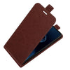For Asus Zenfone 8 R64 Texture Single Vertical Flip Leather Protective Case with Card Slots & Photo Frame(Brown)