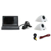 5 Inch Carplay Portable Surveillance Video Car Display, Specification: Folding Screen + White Two-way Camera Side-mounted