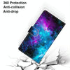 For Alcatel 1S (2020) / 3L (2020) Coloured Drawing Cross Texture Horizontal Flip PU Leather Case with Holder & Card Slots & Wallet & Lanyard(Purple Green Starry Sky)