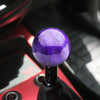 Car Modified Marble Star Gear Head Shifter Cover with Adapter (Purple)