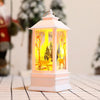 Christmas Flame Lantern Christmas Decoration LED Luminous Ornament Candlestick Lamp, Size: Large 77 x 77 x 195mm(White Ange)