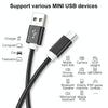 5 PCS Mini USB to USB A Woven Data / Charge Cable for MP3, Camera, Car DVR, Length:1.5m(Gold)