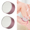 2pcs Manual Compact and Portable Double-sided Nano Hair Removal Foot Scrubbers(Rose Gold)