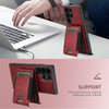 For Samsung Galaxy S25 5G Suteni H17 Oil Eax Leather MagSafe Detachable Wallet Phone Case(Red)