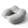 Portable Nap Neck Care Pillow Multifunctional Airplane Travel U-Shaped Pillow, Style: Gray Memory Cotton