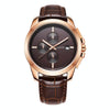 OCHSTIN 6059D Pilot Series Multifunctional Quartz Luminous Men Watch(Rose Gold Coffee)