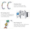 S925 Sterling Silver Rainbow Story Women Earrings
