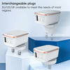 LDNIO A1204Q QC3.0 18W USB Fast Charger with 1m USB to 8 Pin Cable, Plug Type:EU Plug(White Gold)