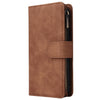 For Galaxy A01 Multifunctional Horizontal Flip Leather Case, with Card Slot & Holder & Zipper Wallet & Photo Frame(Brown)