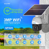 3MP Solar PTZ WiFi Security Camera | Colour Night Vision | IP66 Waterproof