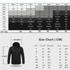 9 Zone Black USB Winter Electric Heated Jacket Warm Thermal Jacket, Size: XL