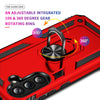 For Samsung Galaxy A36 5G Shockproof TPU + PC Phone Case with Holder(Red)