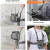 For DJI RC Plus Sunnylife Remote Control Waist Support Bracket Chest Strap (Grey)