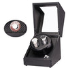 5 Gear Mechanical Automatic Watch Box Electric Motor Watch Shaker, US Plug, Style:Ostrich Pattern(Black)