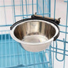 Small Hanging Stainless Steel Dog Bowl - Cage Mount