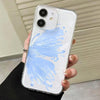 For iPhone 11 Butterfly Pattern Transparent TPU Phone Case(Blue)