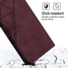 For Redmi K70 Ultra 5G Global Crossbody 3D Embossed Flip Leather Phone Case(Wine Red)