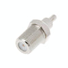 F Female to CRC9/TS9 Male RF Adapter - Nickel Plated