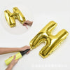 Birthday Party Layout Letter Aluminum Film Balloon Decoration Set(Style Three)