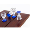 3 PCS Mini Transparent Goblet Glasses Beer Mug Doll House Model Accessories