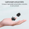 Type-C to Dual USB-C / Type-C Lavalier Microphone U-shaped Charging Adapter OTG Converter(Black)