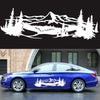 2 PCS/Set D-957 Mountains Pattern Car Modified Decorative Sticker(White)