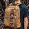 Retro Canvas Backpack Rucksack Large Capacity Laptop Bag(B20 Khaki)