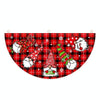 Cartoon Printed Outdoor Fan-shaped Hanging Flag Christmas Decorations, Style: Dwarf