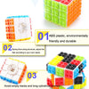 FX7780 Building Magic Cube Assembled Children Educational Early Education Toys(Black Bottom)