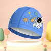 Cute Cartoon High Elastic Children PU Waterproof Swimming Cap(Astronauts)