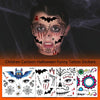 10 PCS Water Transfer Stickers Children Cartoon Halloween Funny Tattoo Stickers Horror Decoration Face Stickers(FK-012)